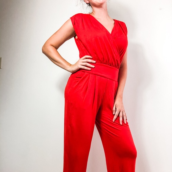Cabi red jumpsuit Clearance